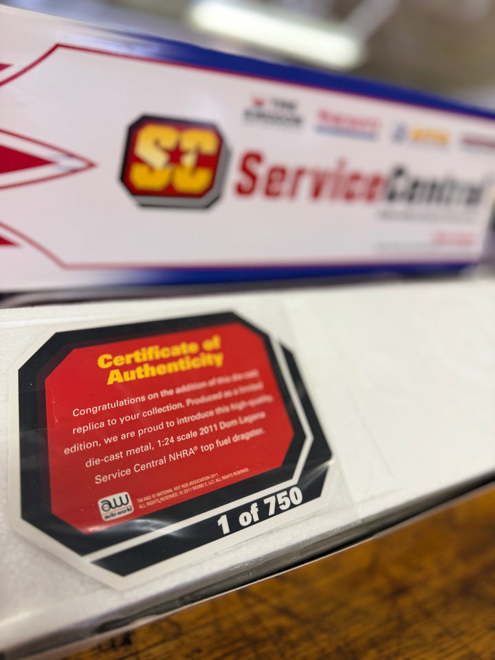 2011 Dom Lagana Service Central NHRA Top Fuel Dragster | 1:24 Auto World RC2