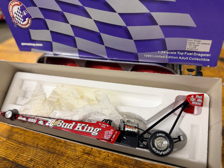 Kenny Bernstein Bud King 1999 20th Anniversary 1:24 Diecast Dragster