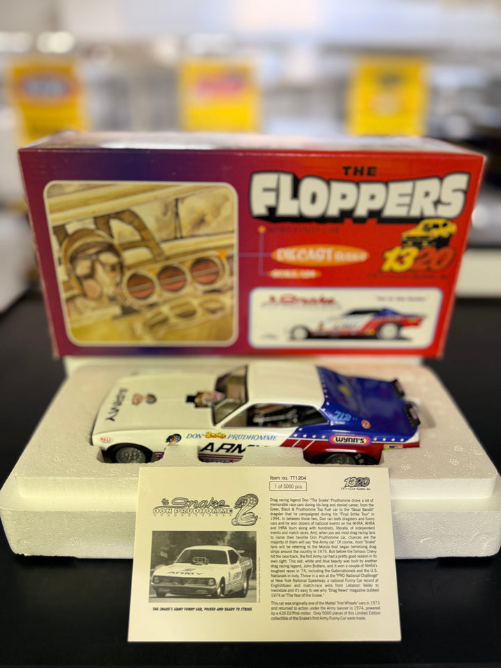 Don Prudhomme 1974 Army Plymouth Cuda Funny Car 1:24 Diecast