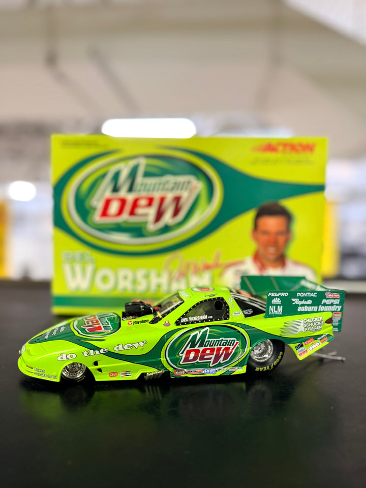 Del Worsham 2001 Mountain Dew Pontiac Firebird Funny Car – Chicago Special Edition 1:24 Diecast