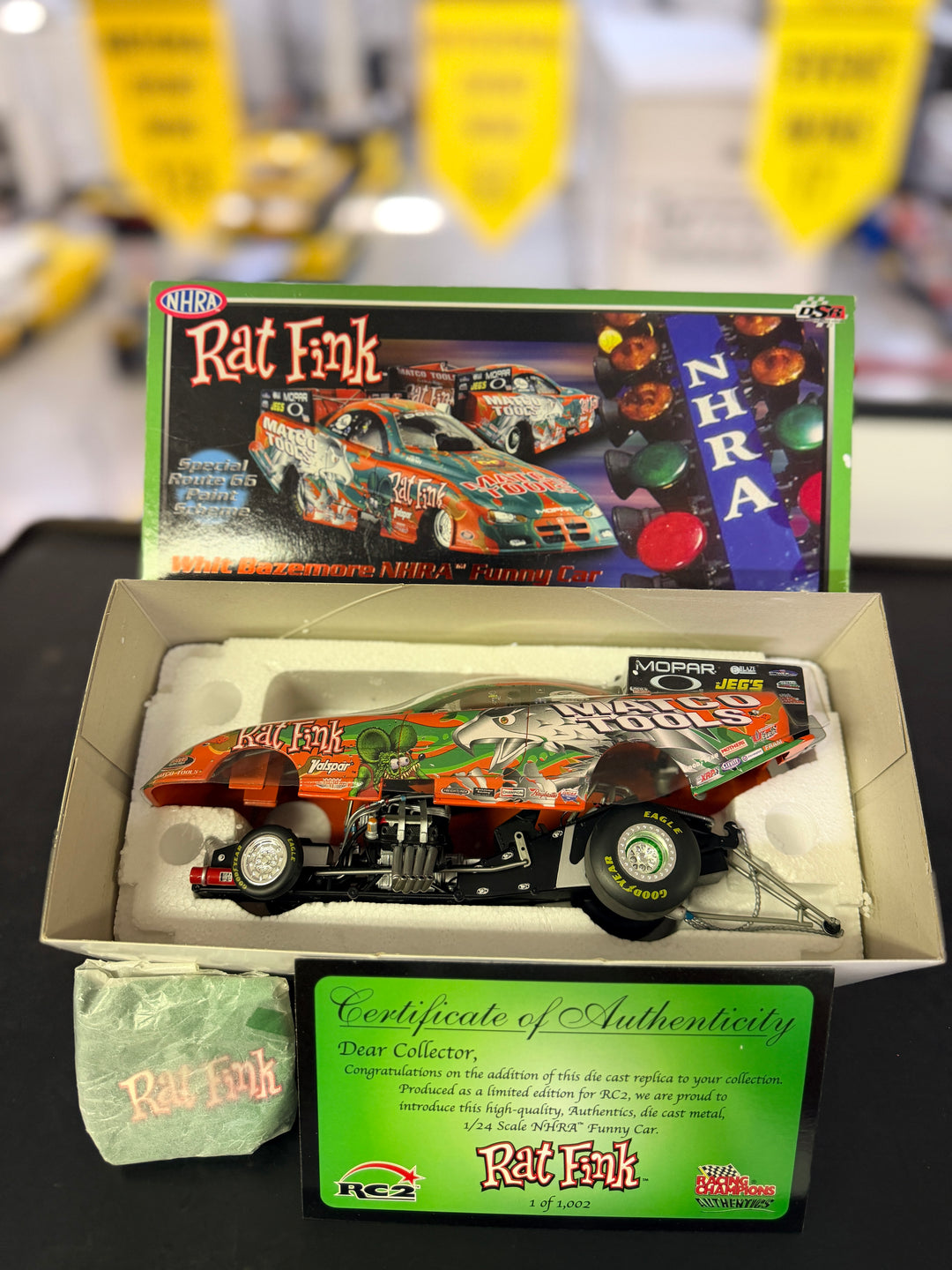 Whit Bazemore Rat Fink 2005 Dodge Funny Car 1:24 Diecast