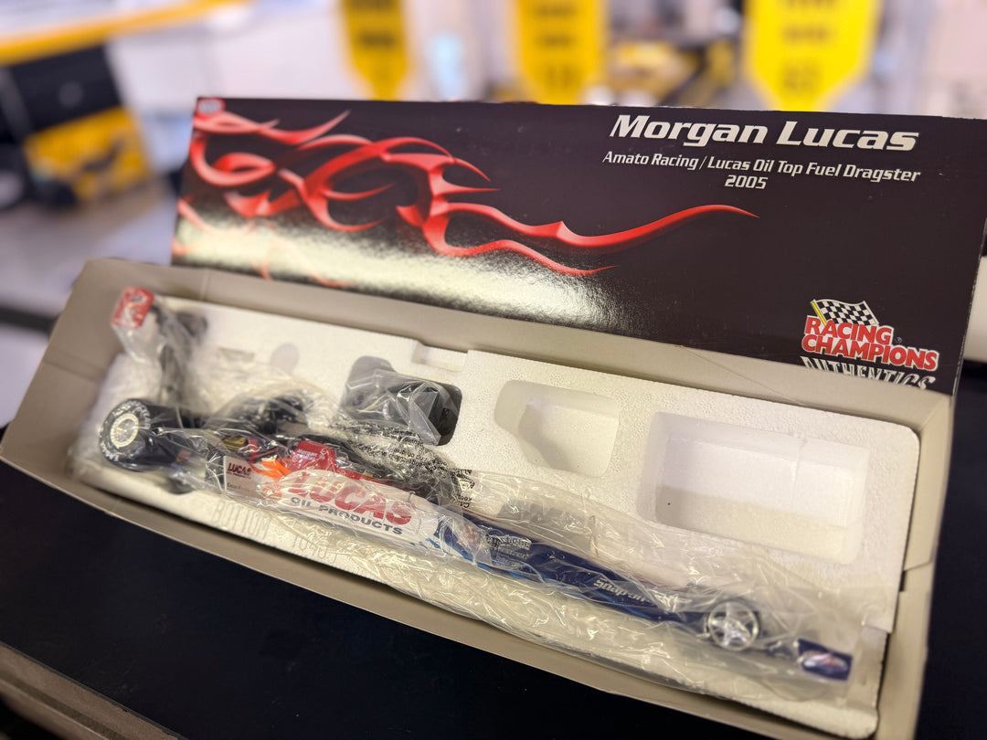2005 Morgan Lucas Lucas Oil Top Fuel Dragster – 1:24 Racing Champions Authentics Diecast – 1 of 1,200