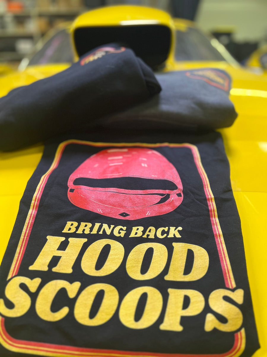 Revelry1 Pro Stock Hood Scoop Vintage Racing Tee — NHRA drag racing apparel