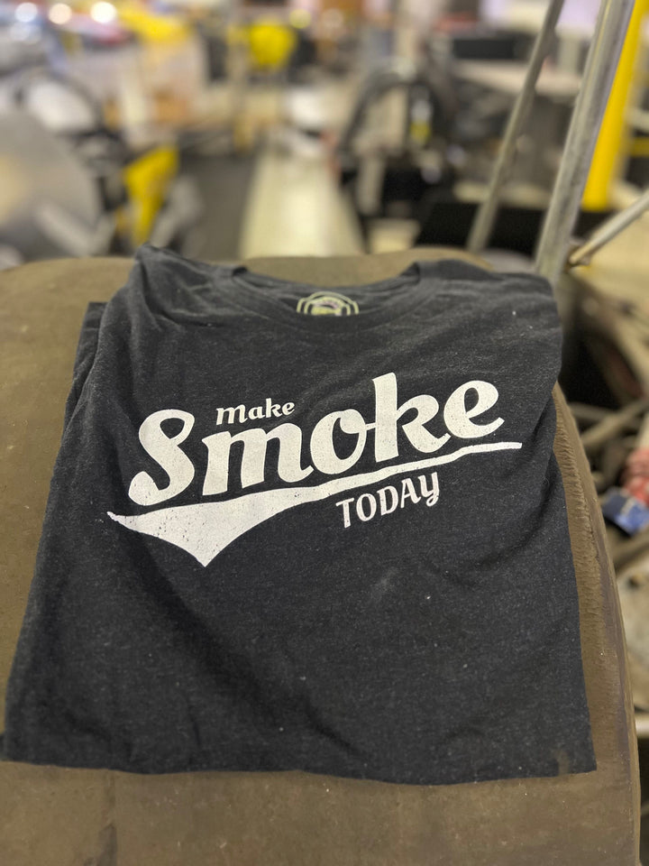 Revelry1 Make Smoke Drag Racing Tee – Vintage Front Engine Dragster Burnout Shirt