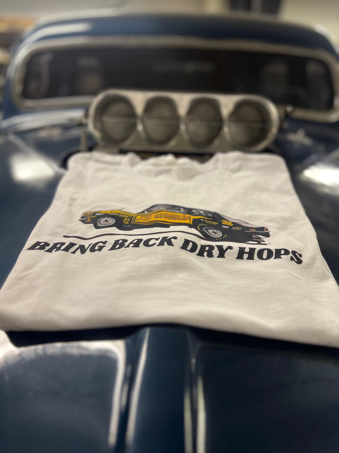 Bring Back Dry Hops Drag Racing T-Shirt – Vintage Motorsport Graphic Tee