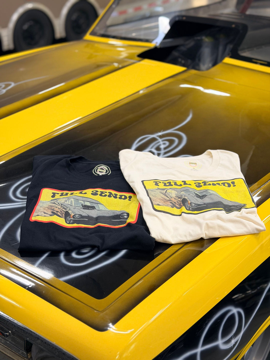Revelry1 Full Send Funny Car T-Shirt | Vintage Nitro Drag Racing Tee