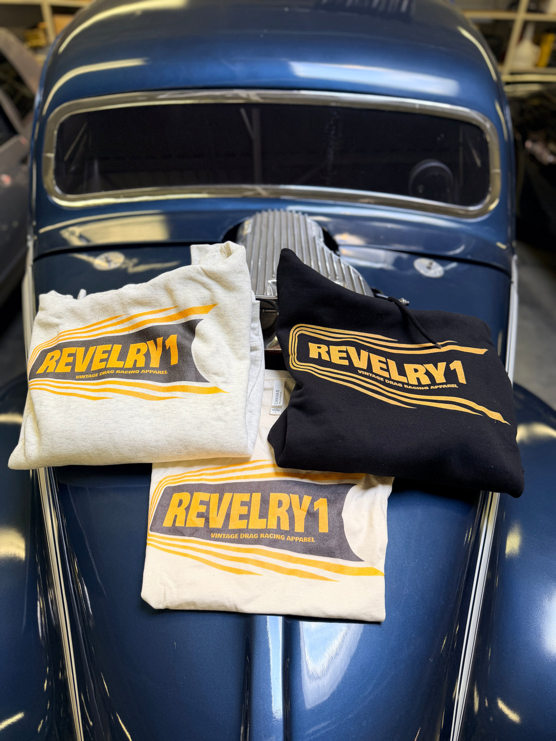 Revelry1 Vintage Drag Racing Graphic Hoodie