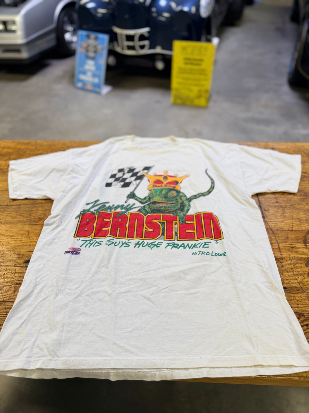 Vintage Kenny Bernstein “Nitro Louie” Budweiser NHRA Tee (Late 90s)