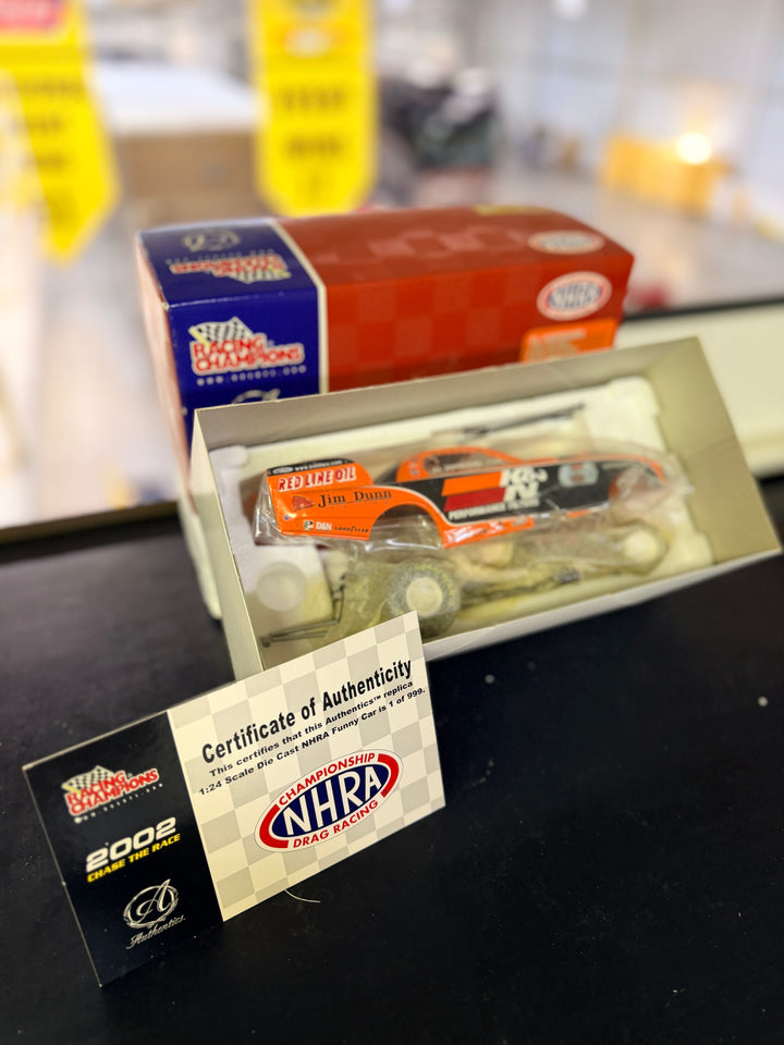 Al Hoffman 2002 Jim Dunn Racing Funny Car 1:24 – 1 of 999 Racing Champions NHRA Diecast
