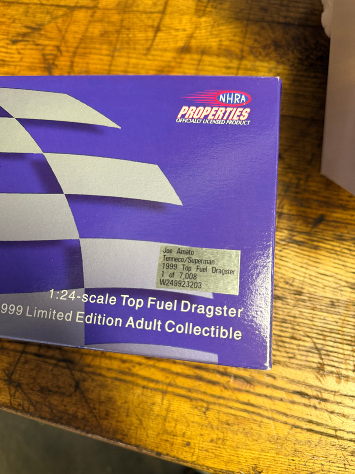 Joe Amato 1999 Superman Top Fuel Dragster Diecast – Limited Edition 1:24 Scale NHRA Collectible (1 of 7,008)