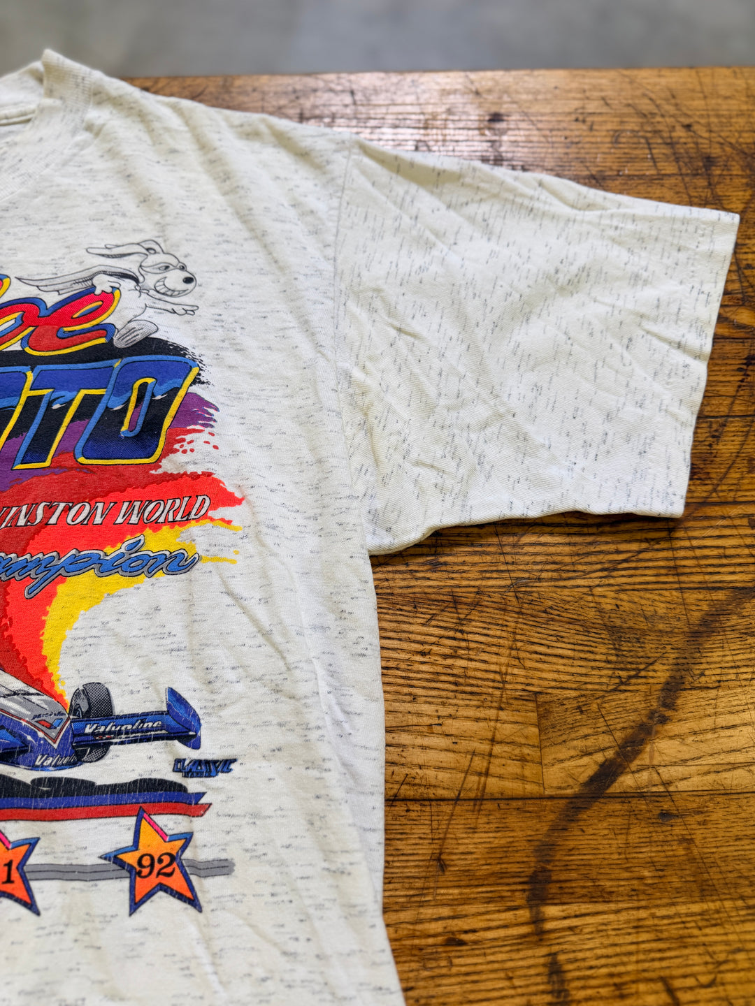 Vintage 1993 Joe Amato Valvoline Top Fuel Tee (L) 5-Time Champion Double Sided NHRA Drag Racing Shirt