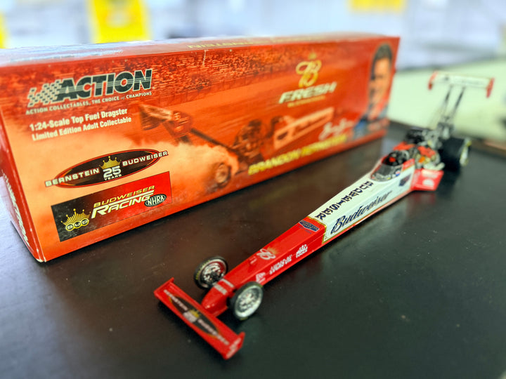 Brandon Bernstein #6 Budweiser “Born On Date” 2004 Top Fuel Dragster 1:24 ARC Diecast – 1 of 3,684