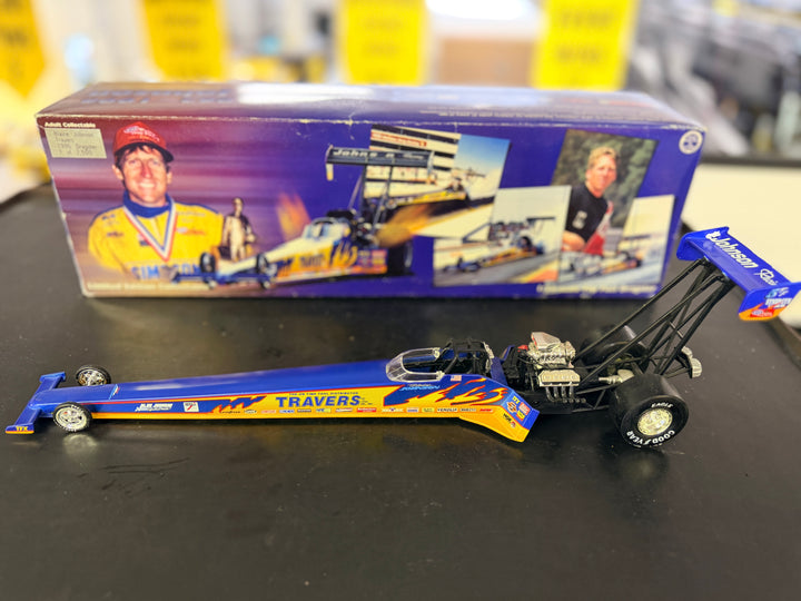 Blaine Johnson Travers Tool Co. Blue 1996 Top Fuel Dragster 1:24 Action Collectibles 1 of 7,500
