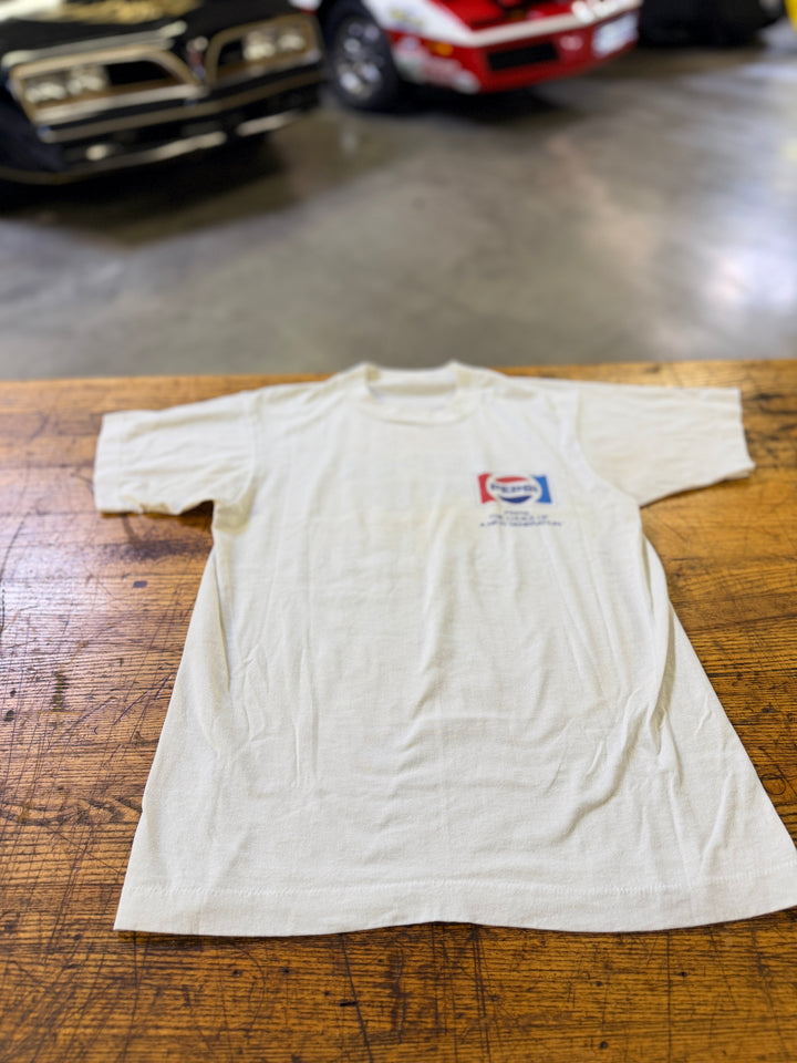 Vintage 1980s Boston Strangler Pepsi Racing Funny Car Tee (Size S/M) – Rare NHRA Alcohol Funny Car Shirt