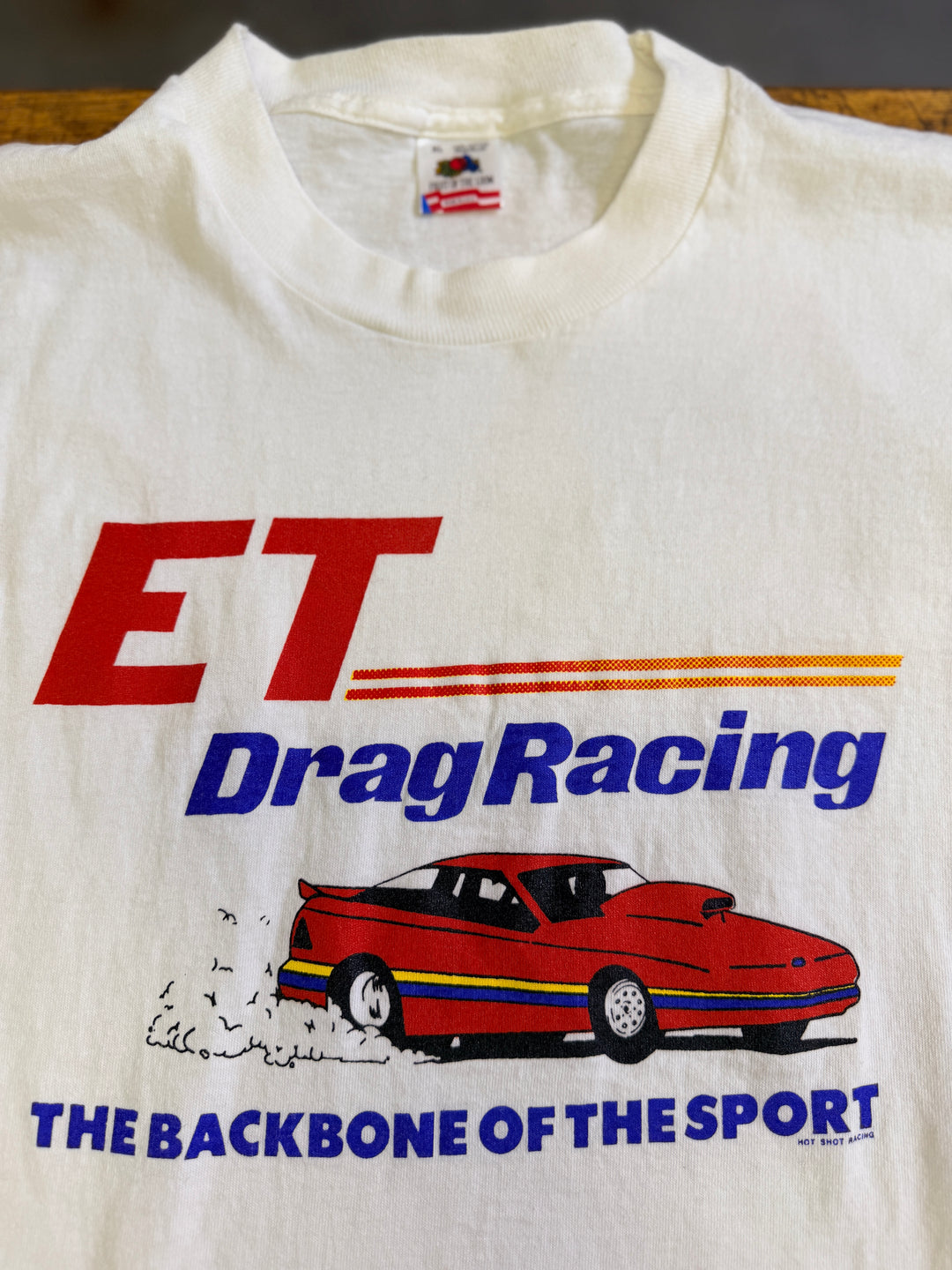 Vintage 90s ET Bracket Racing Tee (XL) – “Backbone of the Sport” Drag Racing Shirt