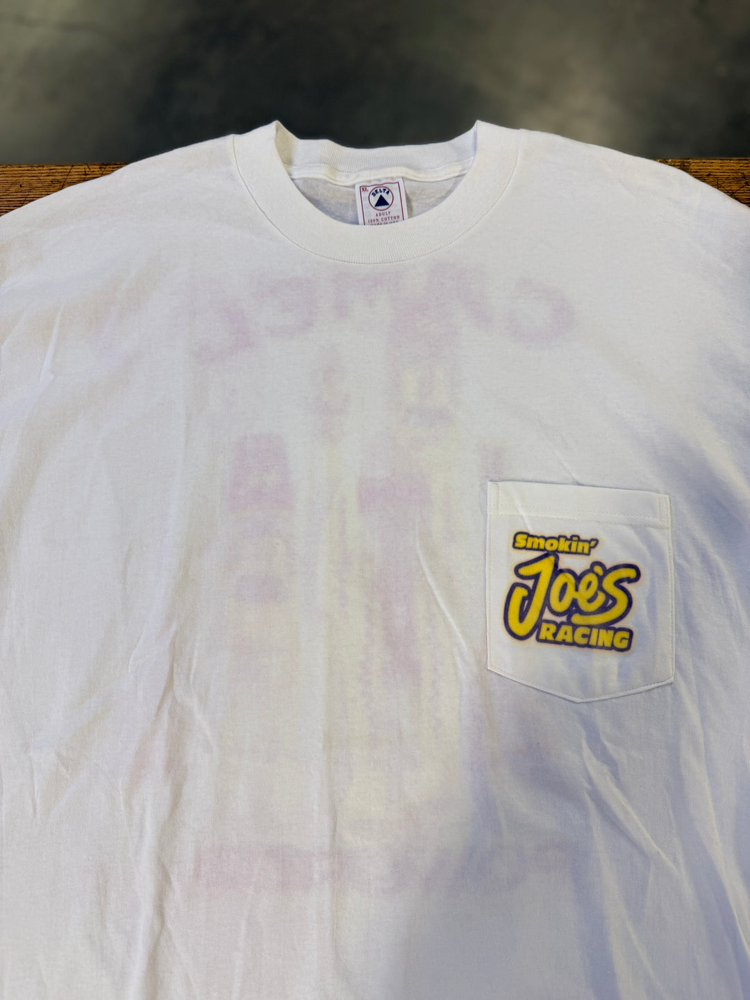 Vintage 1994 Smokin’ Joe’s Racing Camel Powered T-Shirt XL Double Sided Pocket Tee NHRA