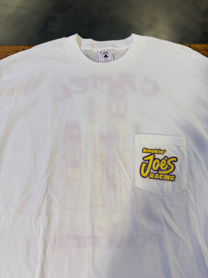 Vintage 1994 Smokin’ Joe’s Racing Camel Powered T-Shirt XL Double Sided Pocket Tee NHRA