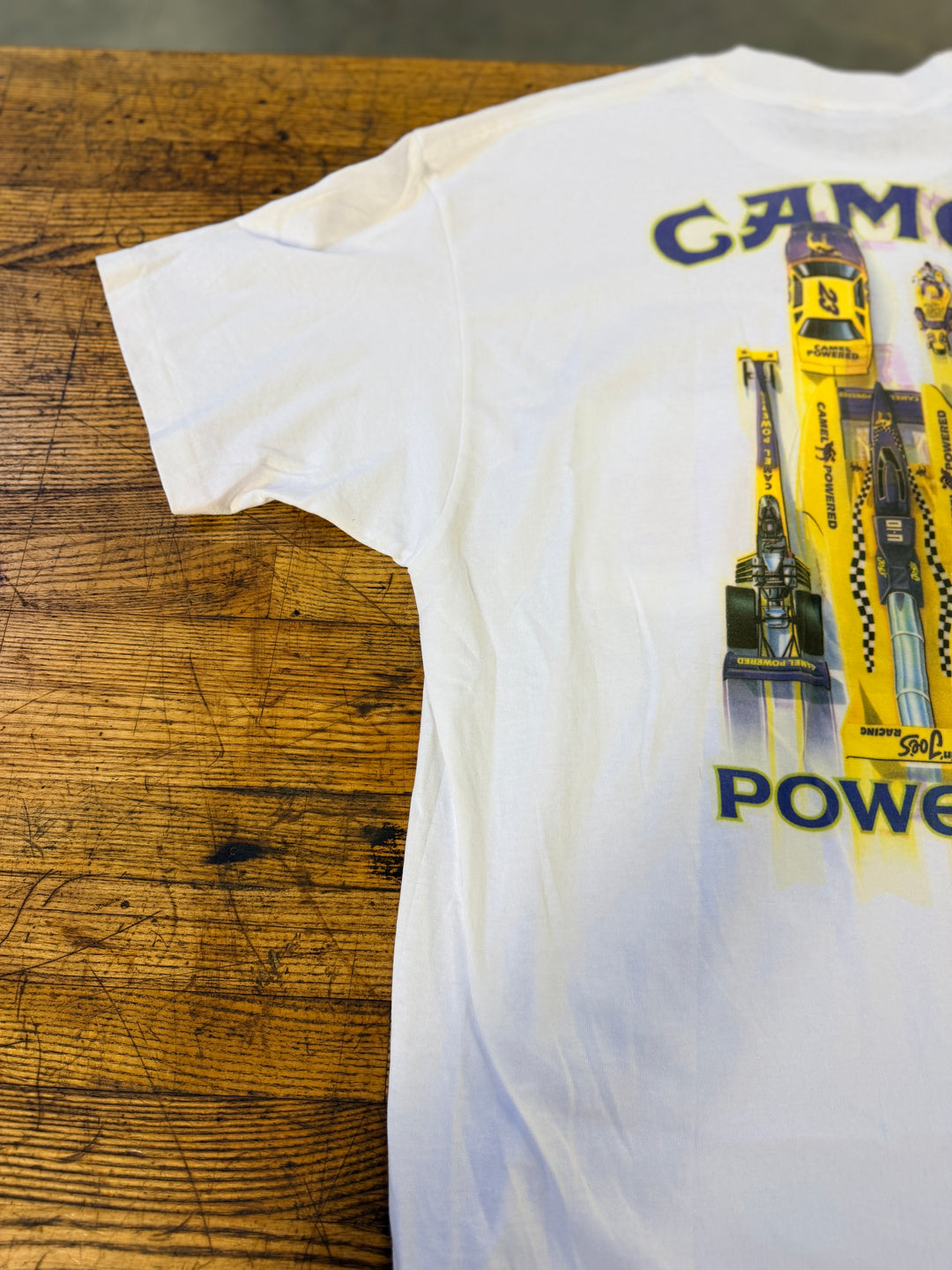 Vintage 1994 Smokin’ Joe’s Racing Camel Powered T-Shirt XL Double Sided Pocket Tee NHRA