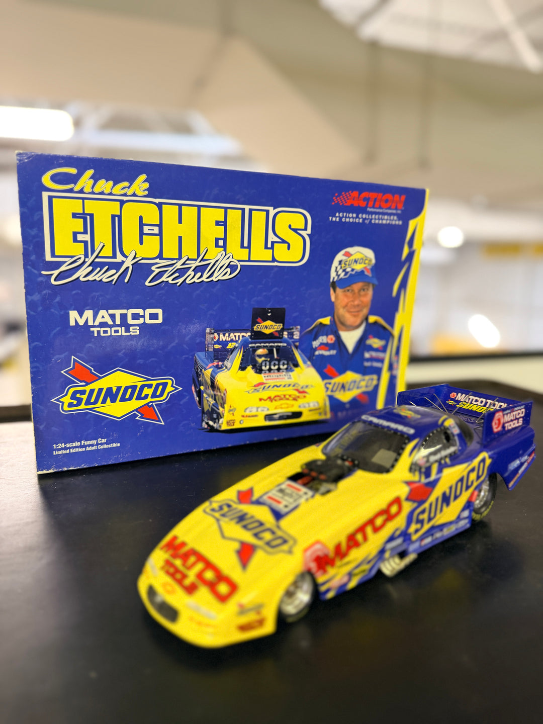 Chuck Etchells 2001 Sunoco Chevy Camaro Funny Car 1:24 – 1 of 3,504 Action NHRA Diecast