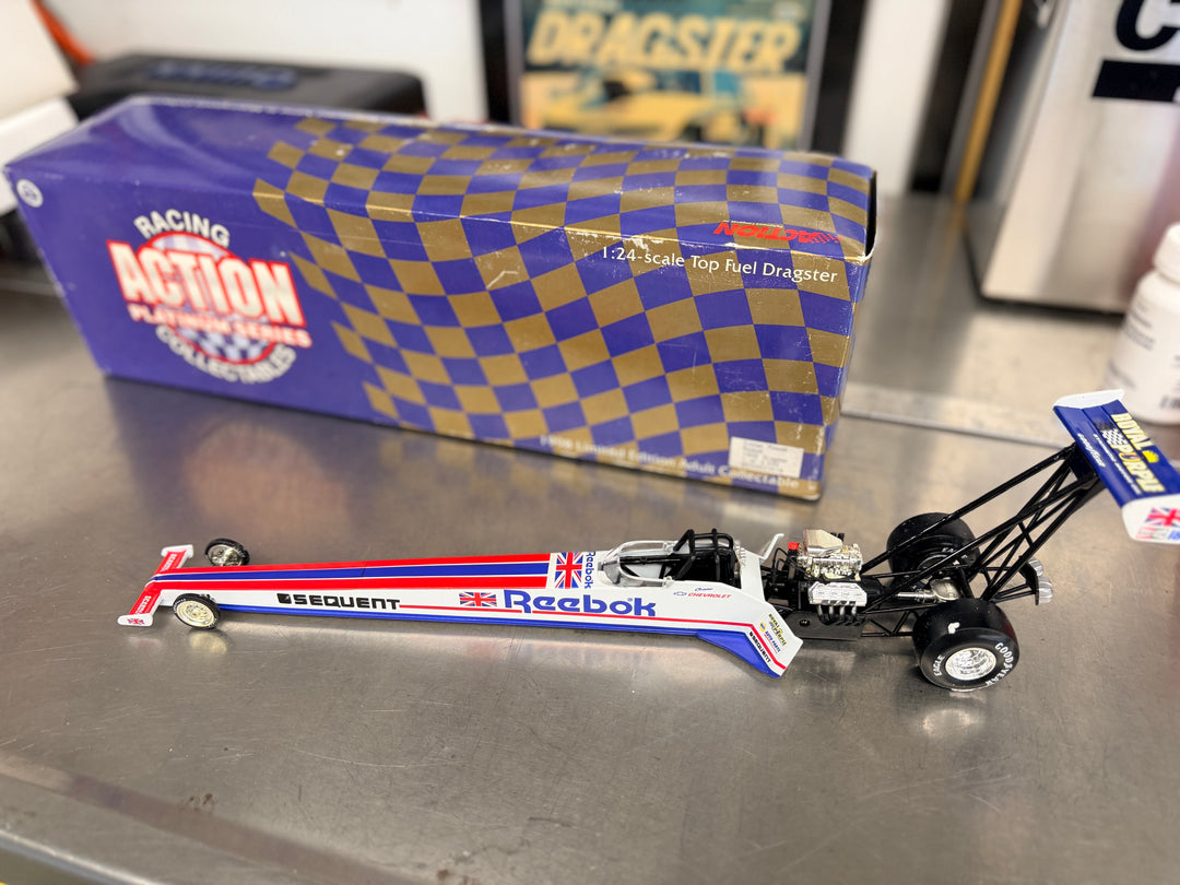 Christen Powell Reebok & Bob Vandergriff Jerzees Top Fuel 1:24 Diecast 2-Car Kit – NHRA Action