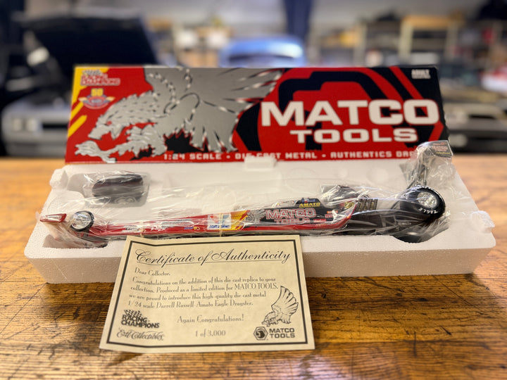 Darrell Russell Matco Tools 2002 Top Fuel Dragster 1:24 Racing Champions LE 1 of 3000 w/ COA