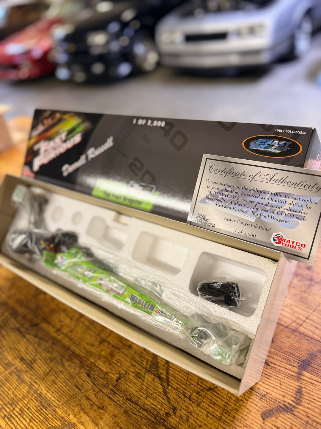 Darrell Russell Fast & Furious 2003 Top Fuel Dragster 1:24 Diecast – Matco Limited Edition 1 of 2000 w/ COA