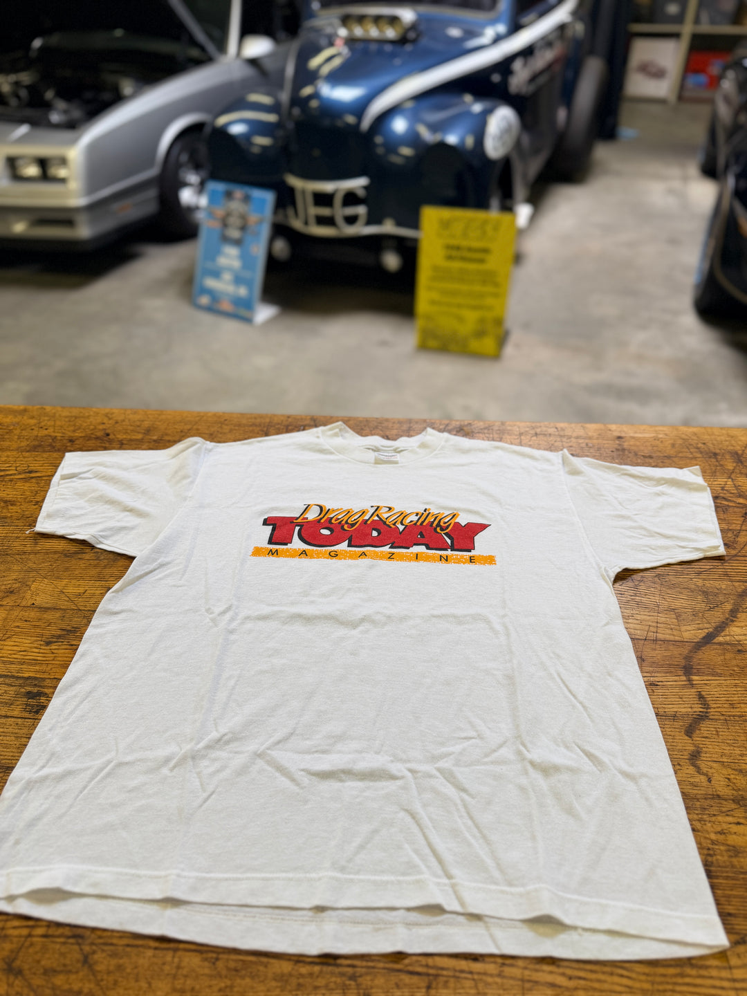 Vintage 90s Drag Racing Today Magazine Tee (XL)