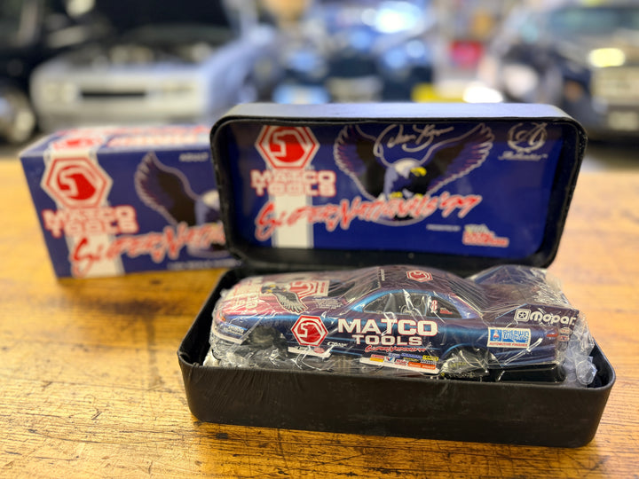 Dean Skuza 1999 Matco Tools Supernationals Funny Car 1:24 Diecast – Leather Case Edition Racing Champions