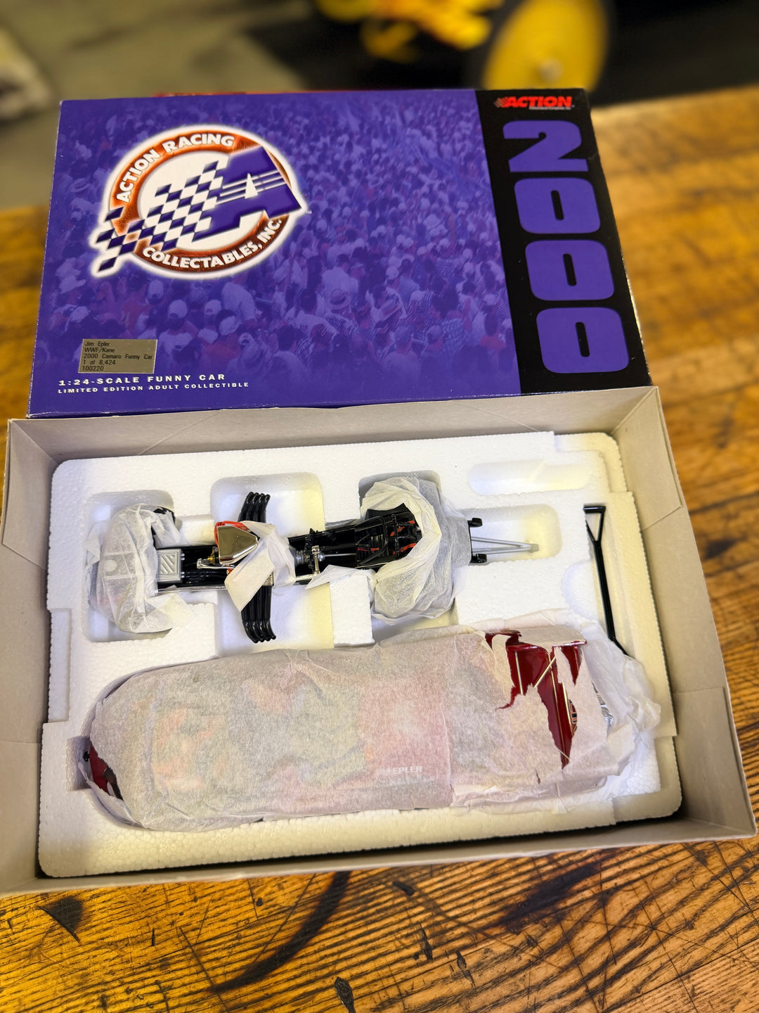 2000 Jim Epler KANE WWF Funny Car Diecast 1:24 Scale – Limited Edition NHRA Collectible (1 of 8,424)