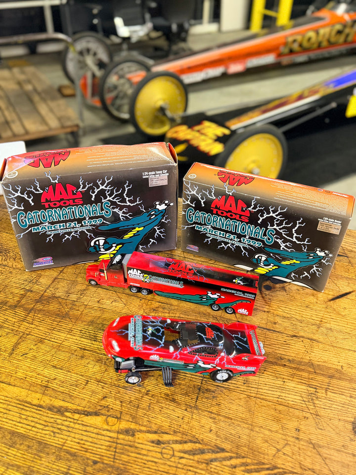 1999 NHRA Gatornationals Diecast Set – Aeromax Hauler & 1999 Camaro Funny Car (Limited Edition)