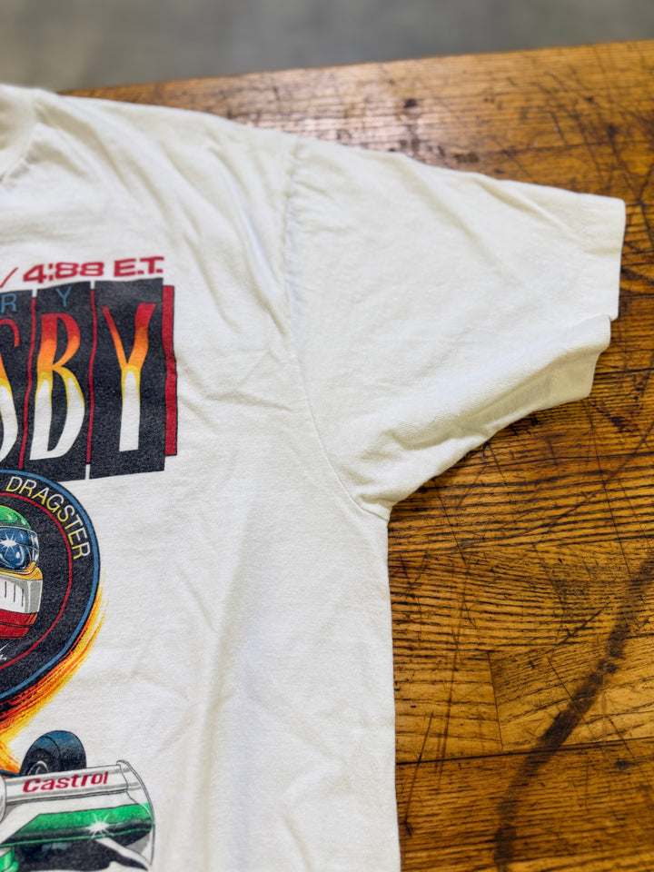 Vintage 1991 Gary Ormsby Castrol Top Fuel Dragster T-Shirt XL Single Stitch NHRA Racing Tee
