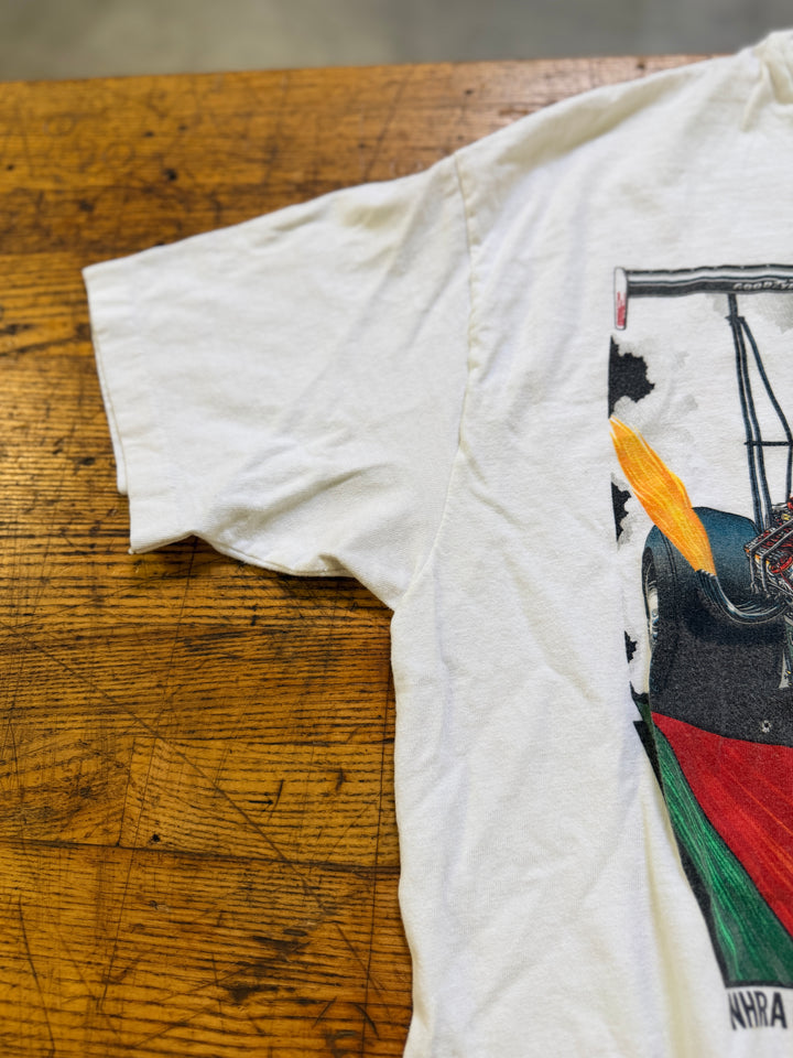 Vintage 1991 Gary Ormsby Castrol Top Fuel Dragster T-Shirt XL Single Stitch NHRA Racing Tee