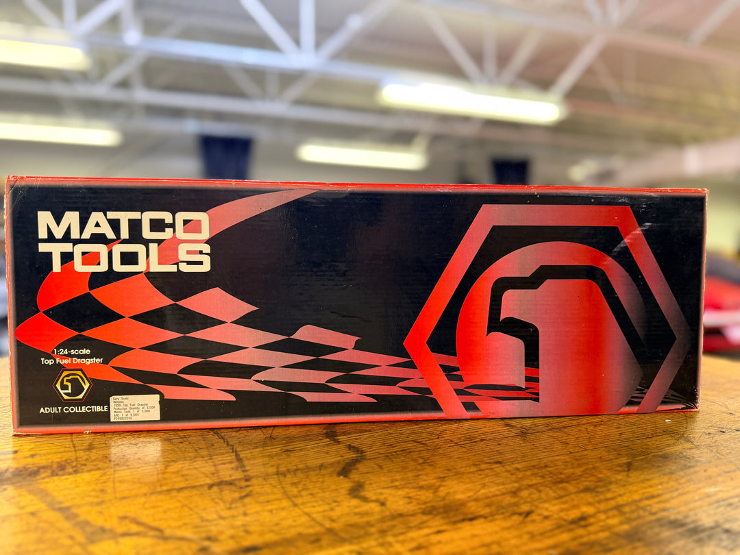 Gary Scelzi 1999 Matco Tools “No Bull” Top Fuel Dragster 1:24 Diecast – Action Collectibles w/ Display Case