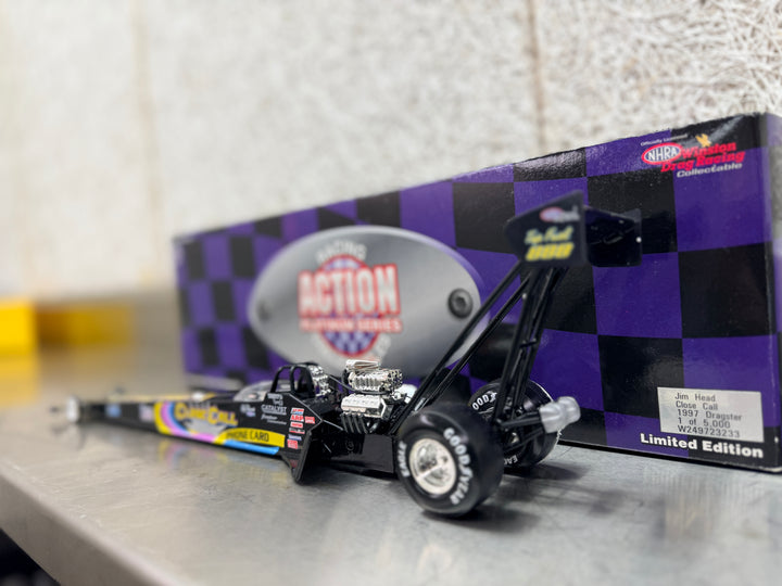 Jim Head Close Call 1997 Top Fuel Dragster 1:24 Diecast – NHRA Action 1 of 5000