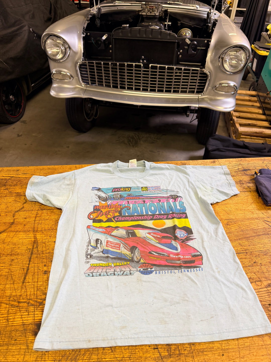 Vintage 1997 IHRA Autumn Chase Nationals Bristol Tee (Large) – Single Stitch Thunder Valley Drag Racing Shirt