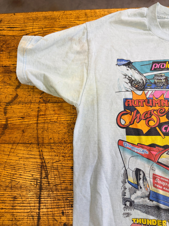 Vintage 1997 IHRA Autumn Chase Nationals Bristol Tee (Large) – Single Stitch Thunder Valley Drag Racing Shirt