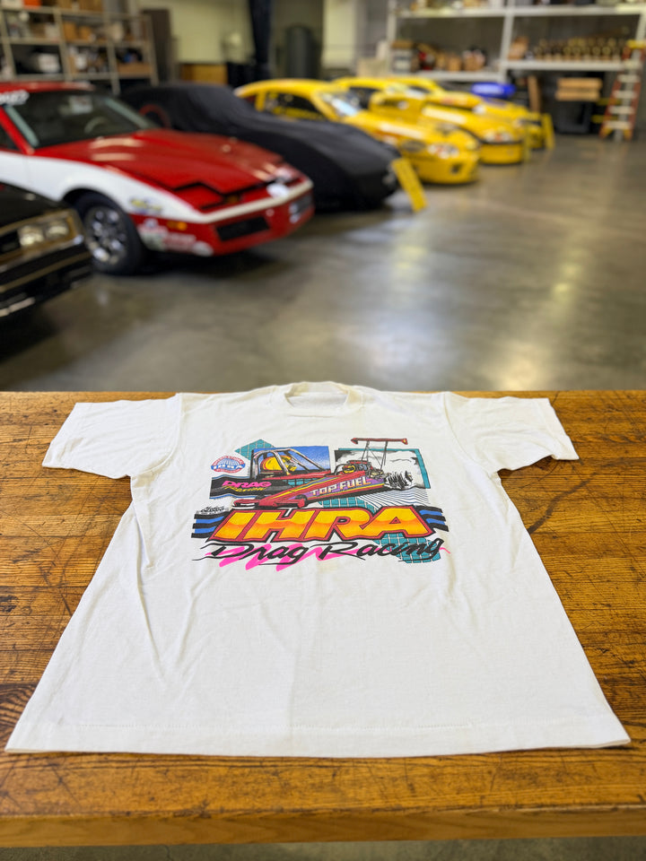 Vintage 1990 IHRA Top Fuel Drag Racing T-Shirt XL Single Stitch 90s Graphic Tee