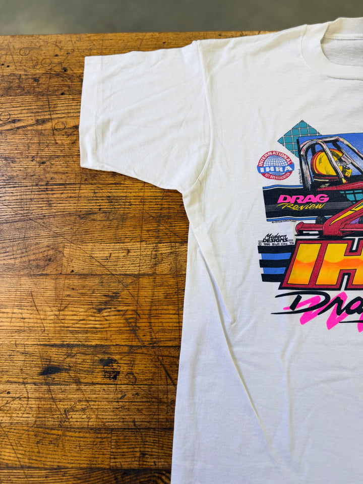 Vintage 1990 IHRA Top Fuel Drag Racing T-Shirt XL Single Stitch 90s Graphic Tee