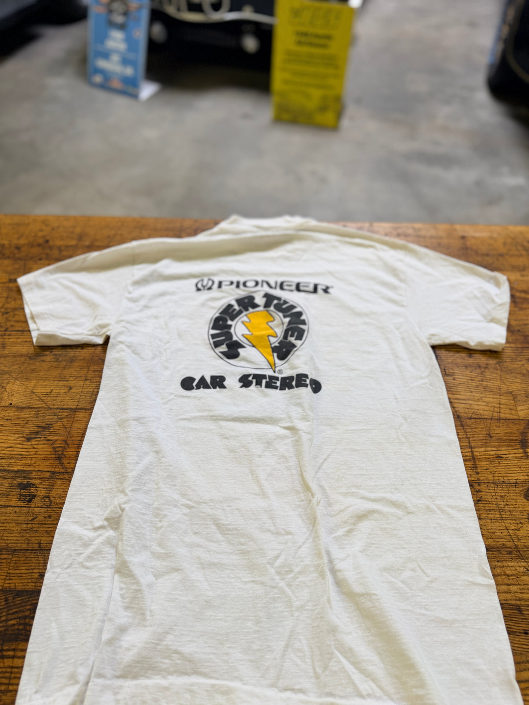 Vintage 80s John Collins Pioneer Audio Express Funny Car Tee (Size L/M) – Rare Drag Racing Shirt