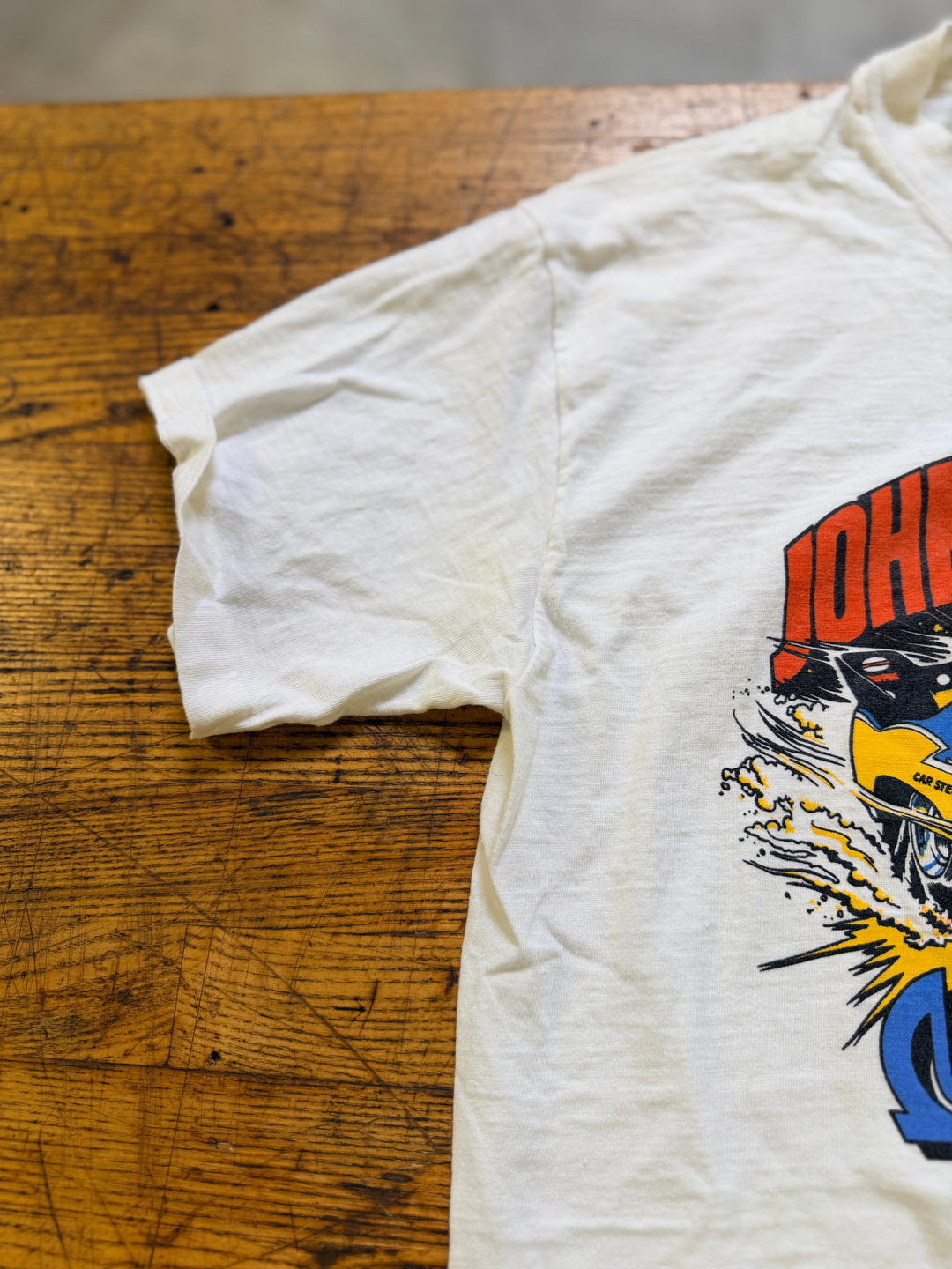 Vintage 80s John Collins Pioneer Audio Express Funny Car Tee (Size L/M) – Rare Drag Racing Shirt