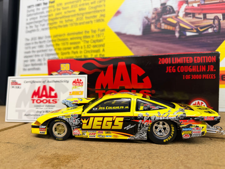 Jeg Coughlin Jr Mac Tools 2001 Chevy Cavalier Pro Stock 1:24 – 1 of 3,000 NHRA Diecast