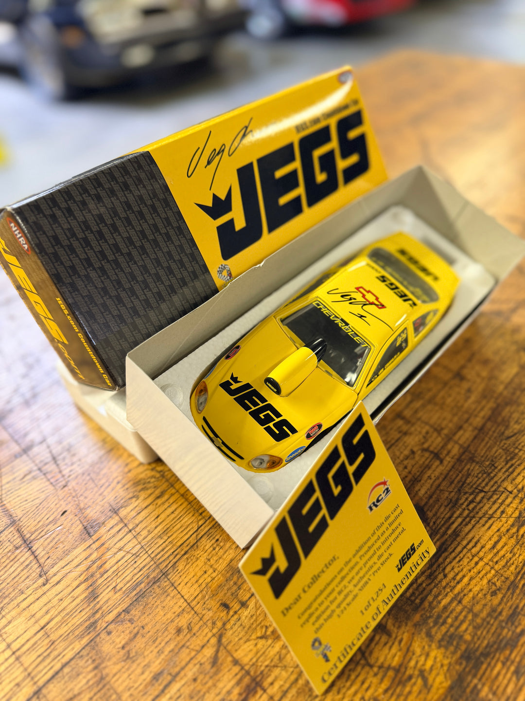 Autographed Jeg Coughlin Jr 2007 JEGS Countdown Pro Stock 1:24 Diecast – 1 of 1,254 RC2