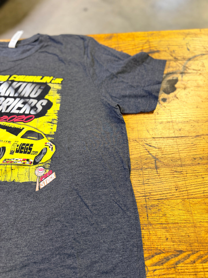Jeg Coughlin Jr “Breaking Barriers” Tour 2020 T-Shirt (XL) – NHRA Pro Stock Farewell Era Tee