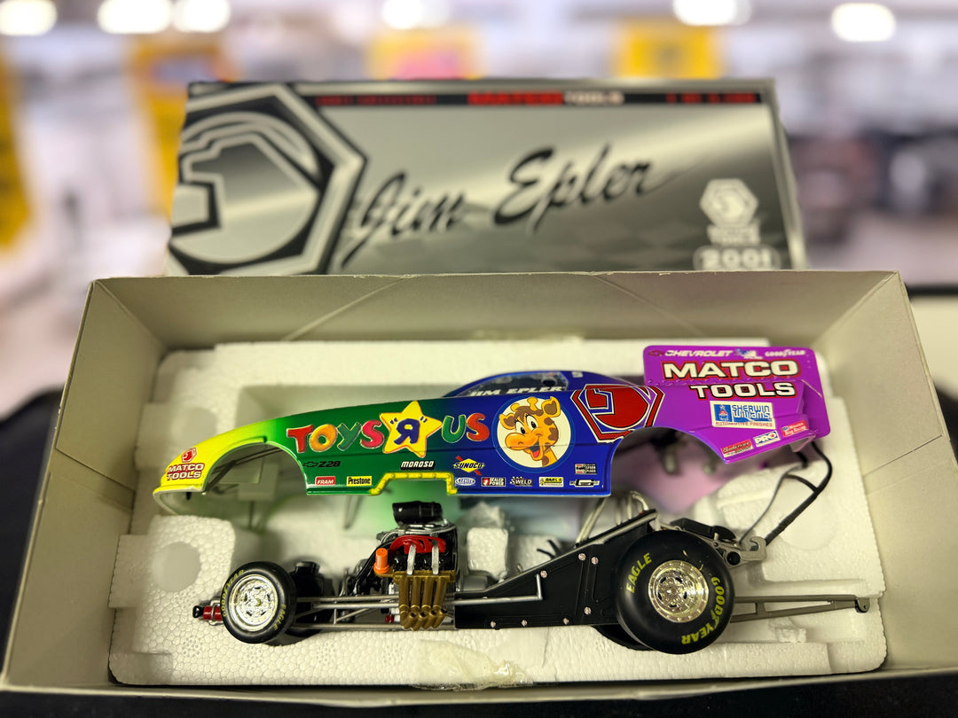 Jim Epler 2001 Matco Tools Toys “R” Us Camaro Funny Car 1:24 Diecast – Limited 1 of 3,500