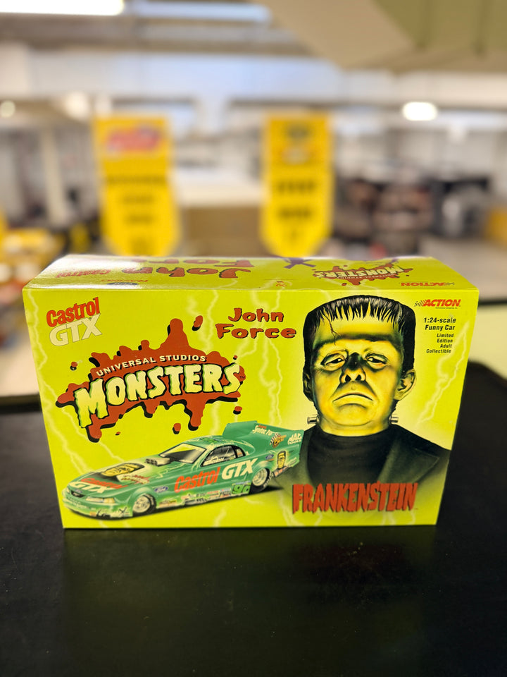 John Force 2000 Frankenstein Funny Car 1:24 Diecast – Castrol GTX Monsters Mustang (Action Collectibles)