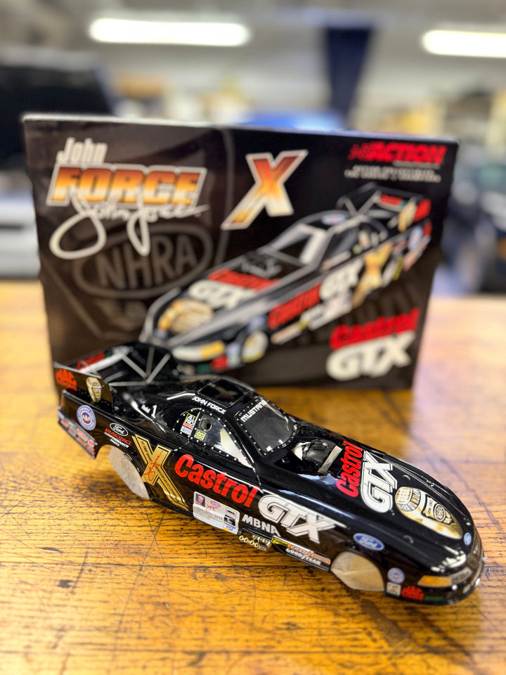 John Force Castrol GTX 10X Champion 2001 Mustang Funny Car 1:24 Diecast – Action NHRA