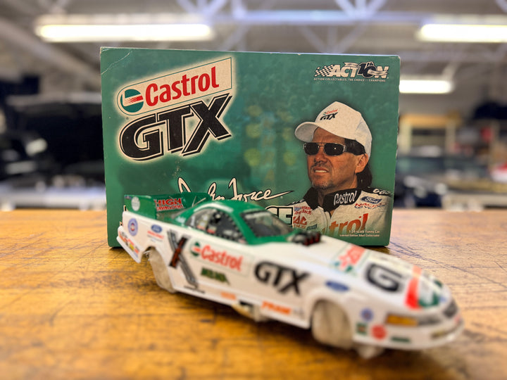 John Force Castrol GTX 2002 Ford Mustang Funny Car 1:24 Diecast – Action Collectibles NHRA