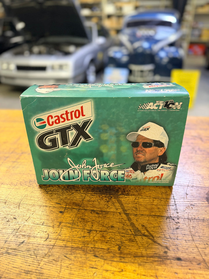 John Force Castrol GTX 2002 Ford Mustang Funny Car 1:24 Diecast – Action Collectibles NHRA