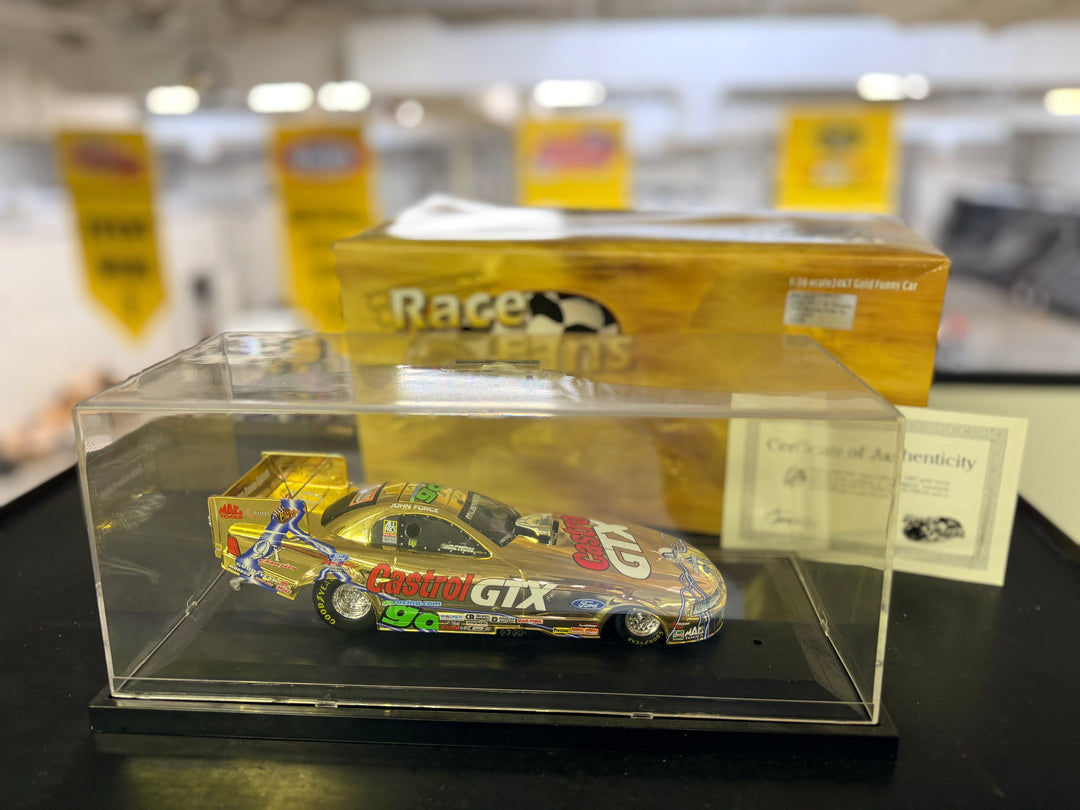 John Force Castrol GTX Gold 9X Champ 2000 Mustang Funny Car 1:24 Diecast – Limited 1 of 2000