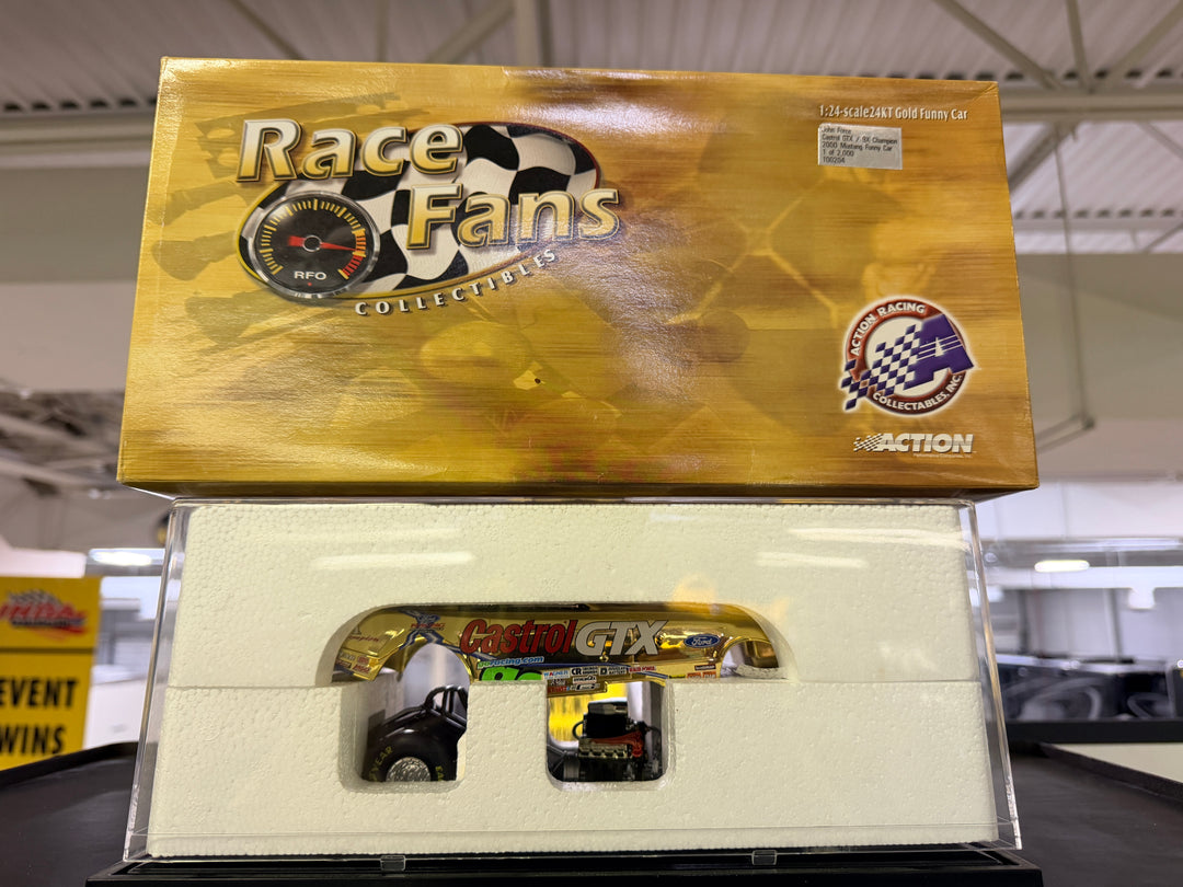 John Force Castrol GTX Gold 9X Champ 2000 Mustang Funny Car 1:24 Diecast – Limited 1 of 2000